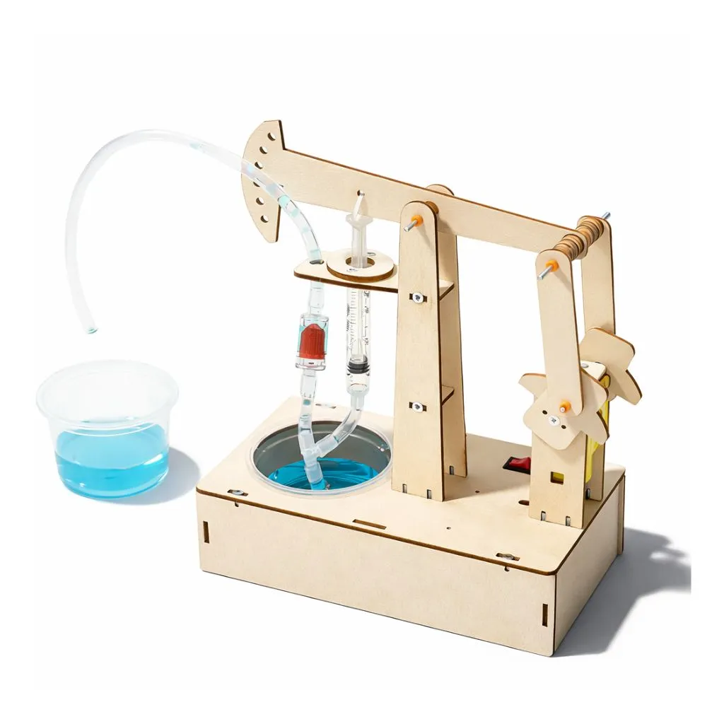 Wooden Oil Pump STEM Kit DIY Oil (1).webp