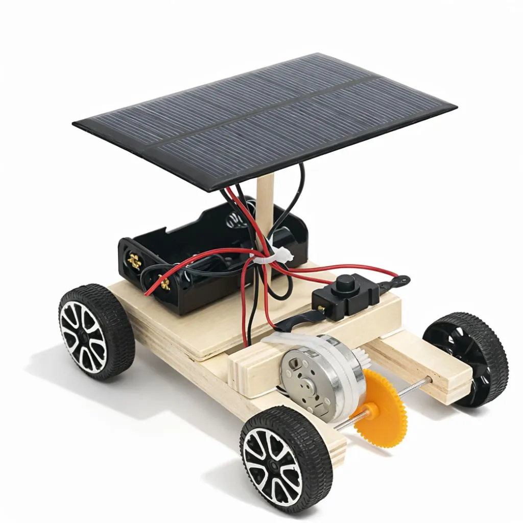 Wooden Solar Car STEM Kit DIY Solar (1).webp