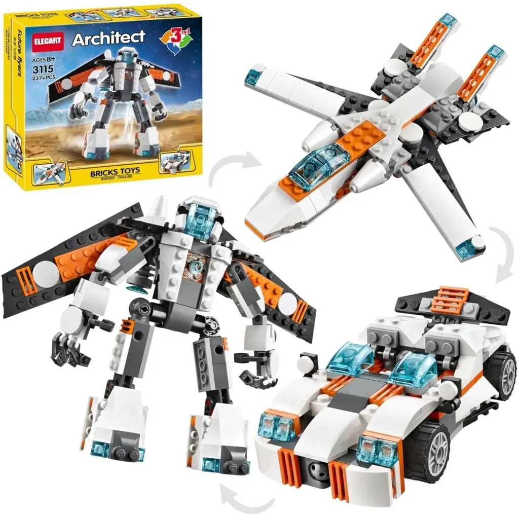 Sky Tech 3-in-1 Architect Brick Toys – 237+ Pieces