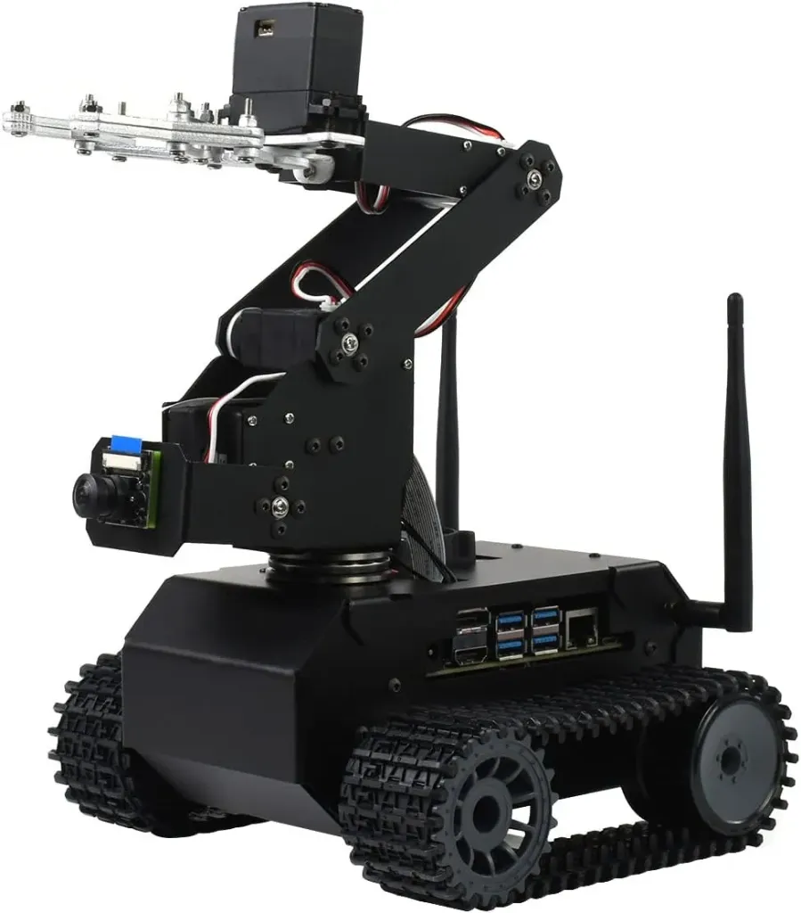 JETANK AI Kit AI Tracked Mobile Robot AI Vision Robot Based On Jetson Nano Developer Kit (Included) with Micro SD Card 64GB