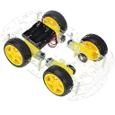 4 Wheel Smart Robot Car Chassis Kit For Arduino DIY Robotics Projects With DC Geared Motors and Wheels