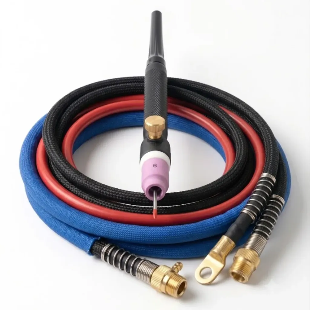 [RTX-0004] Professional Air-Cooled TIG Welding Torch with Gas Valve & Accessory Kit
