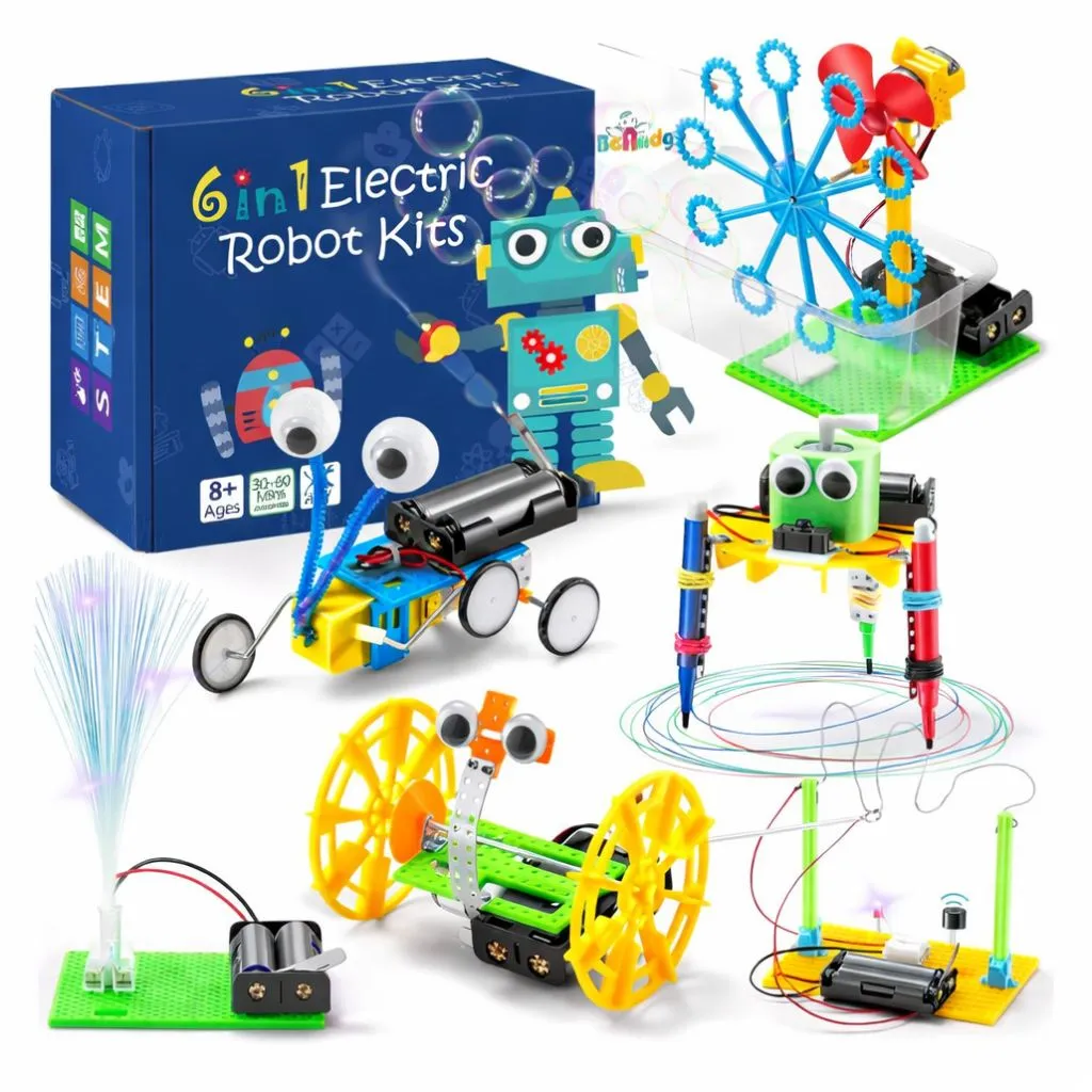 6-in-1 STEM Robotics Kit DIY Engineering Robotic Building Kits (Electronic Sensor)