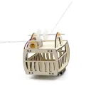 DIY Wooden Sightseeing Cable Car, Educational Learning Model