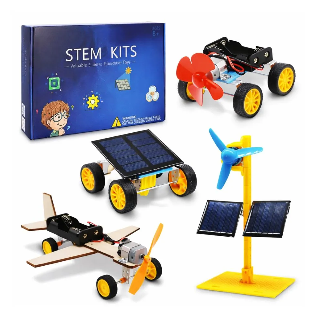 DIY Wooden Science Experiment Model Kit Solar Power Kit